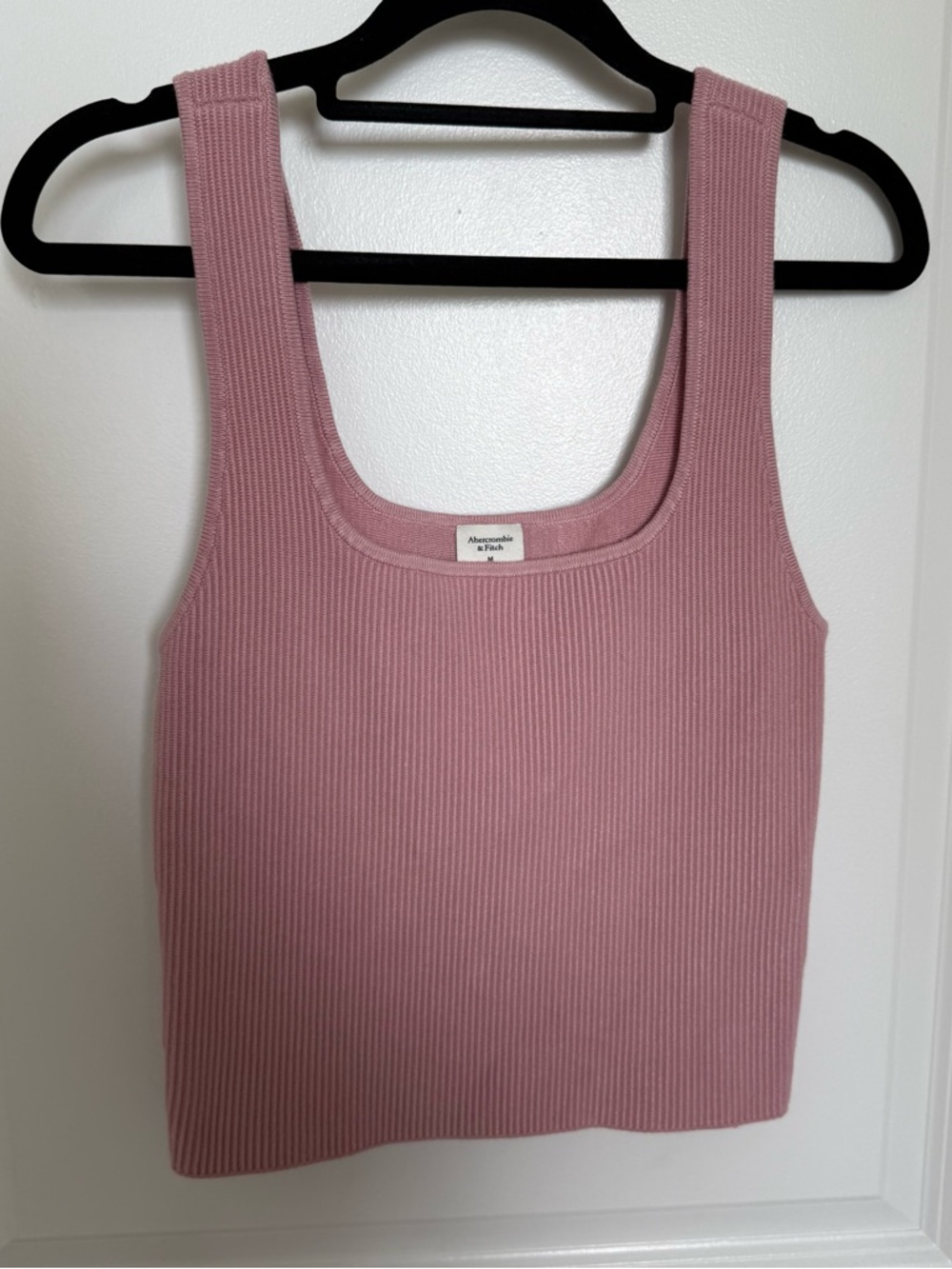 Abercrombie & Fitch Ribbed Mauve Pink Tank Top